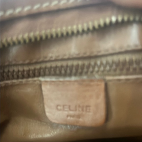Celine Brown Leather Toiletry Bag with Gold Zipper - Picture 8 of 8